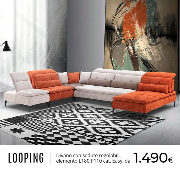 Looping elemento per divano componibile