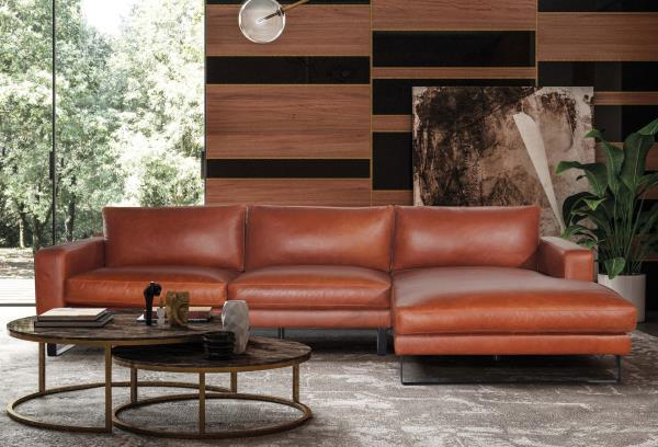 Divani in pelle e stile moderno