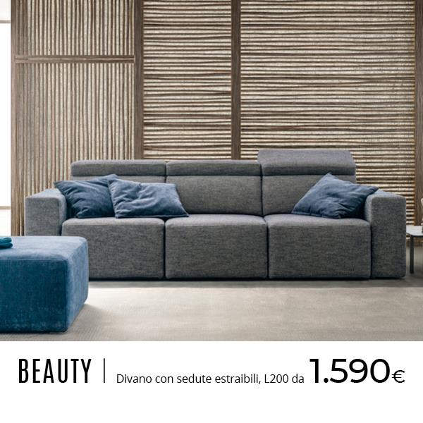 Beauty con sedute estraibili